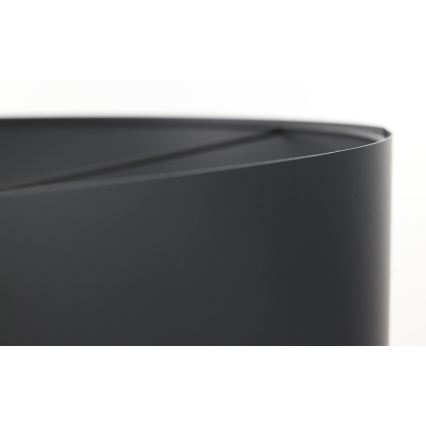 Lustr na lanku GLAM HOME 1xE27/60W/230V pr. 40 cm černá/šedá