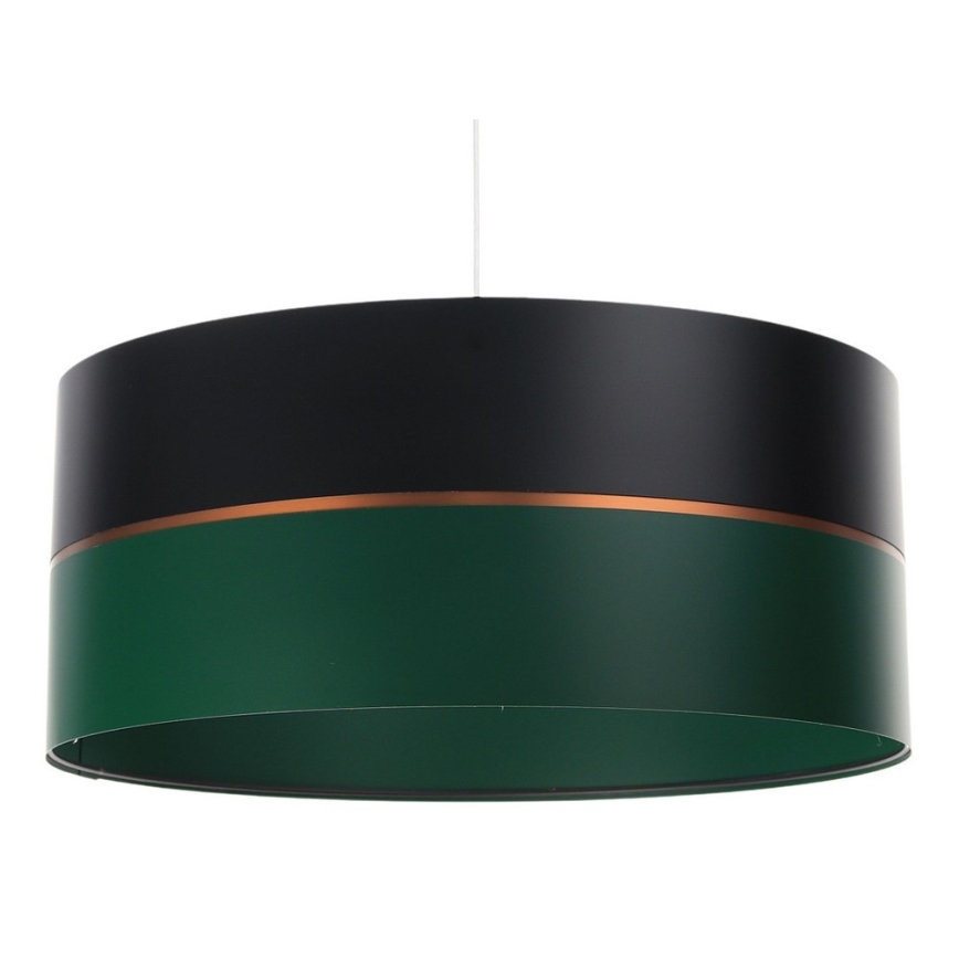 Lustr na lanku GLAM HOME 1xE27/60W/230V pr. 40 cm černá/zelená