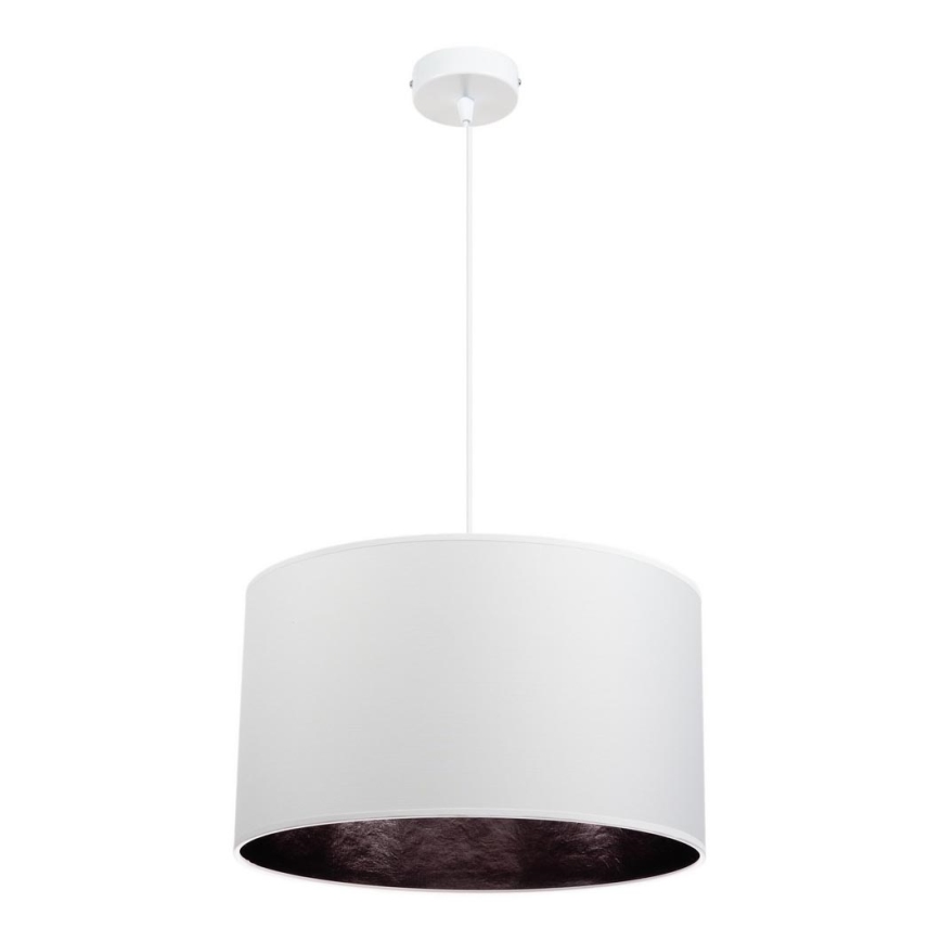 Lustr na lanku GLEAM 1xE27/60W/230V bílá/černá