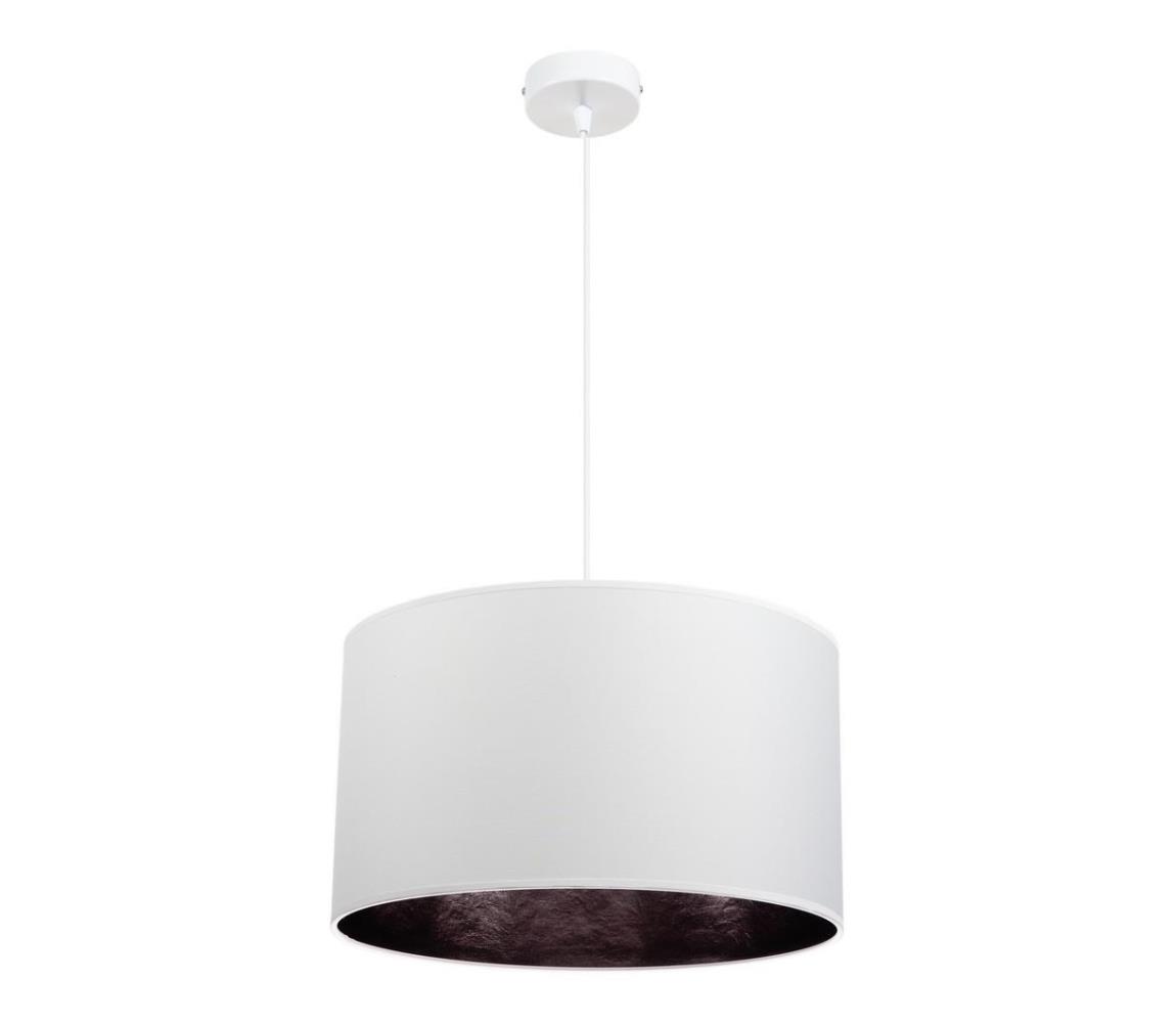 Belis Lustr na lanku GLEAM 1xE27/60W/230V bílá/černá BE0314