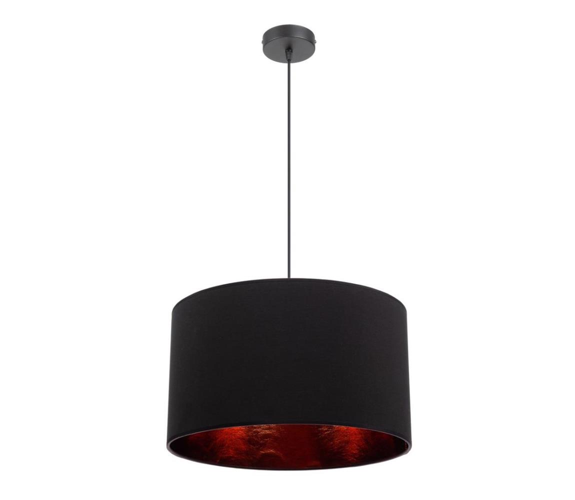 Belis Lustr na lanku GLEAM 1xE27/60W/230V černá/měděná BE0297