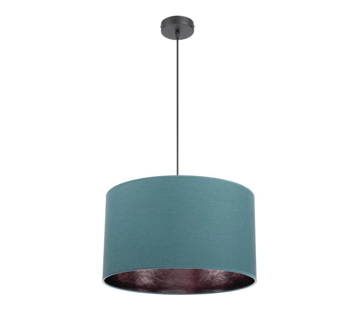 Belis Lustr na lanku GLEAM 1xE27/60W/230V tyrkysová/černá BE0310