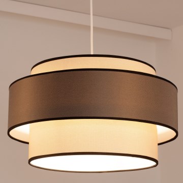Lustr na lanku GRACE 1xE27/60W/230V krémová/hnědá