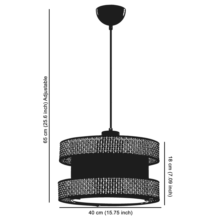 Lustr na lanku HALO 1xE27/60W/230V krémová/béžová