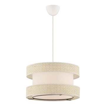 Lustr na lanku HALO 1xE27/60W/230V krémová