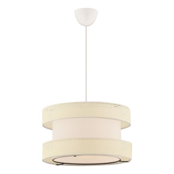 Lustr na lanku HALO 1xE27/60W/230V krémová