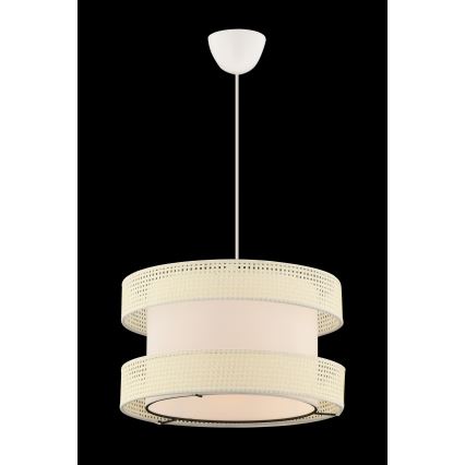 Lustr na lanku HALO 1xE27/60W/230V krémová