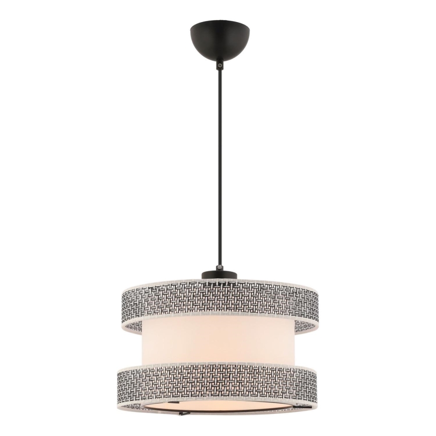 Lustr na lanku HALO 1xE27/60W/230V krémová/šedá