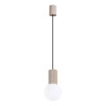 Lustr na lanku HALO 1xG9/8W/230V pr. 12 cm béžová