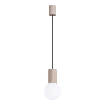 Lustr na lanku HALO 1xG9/8W/230V pr. 12 cm béžová