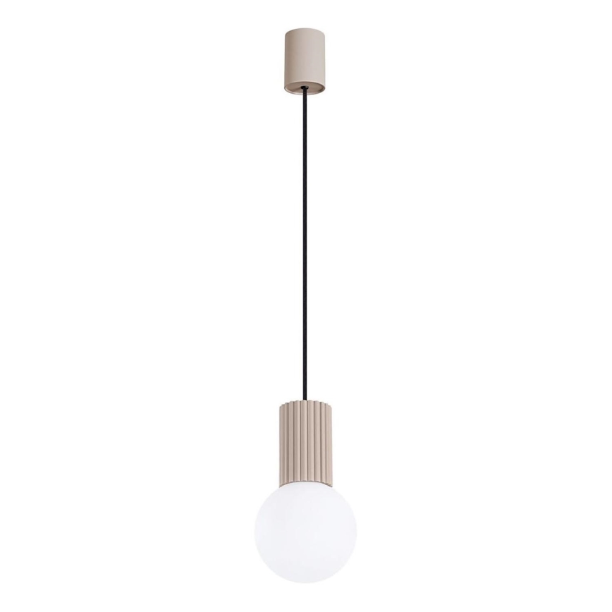Lustr na lanku HALO 1xG9/8W/230V pr. 12 cm béžová
