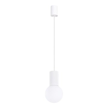 Lustr na lanku HALO 1xG9/8W/230V pr. 12 cm bílá