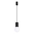 Lustr na lanku HALO 1xG9/8W/230V pr. 12 cm černá