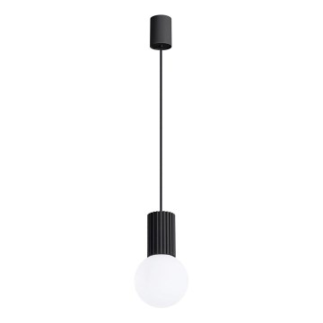 Lustr na lanku HALO 1xG9/8W/230V pr. 12 cm černá