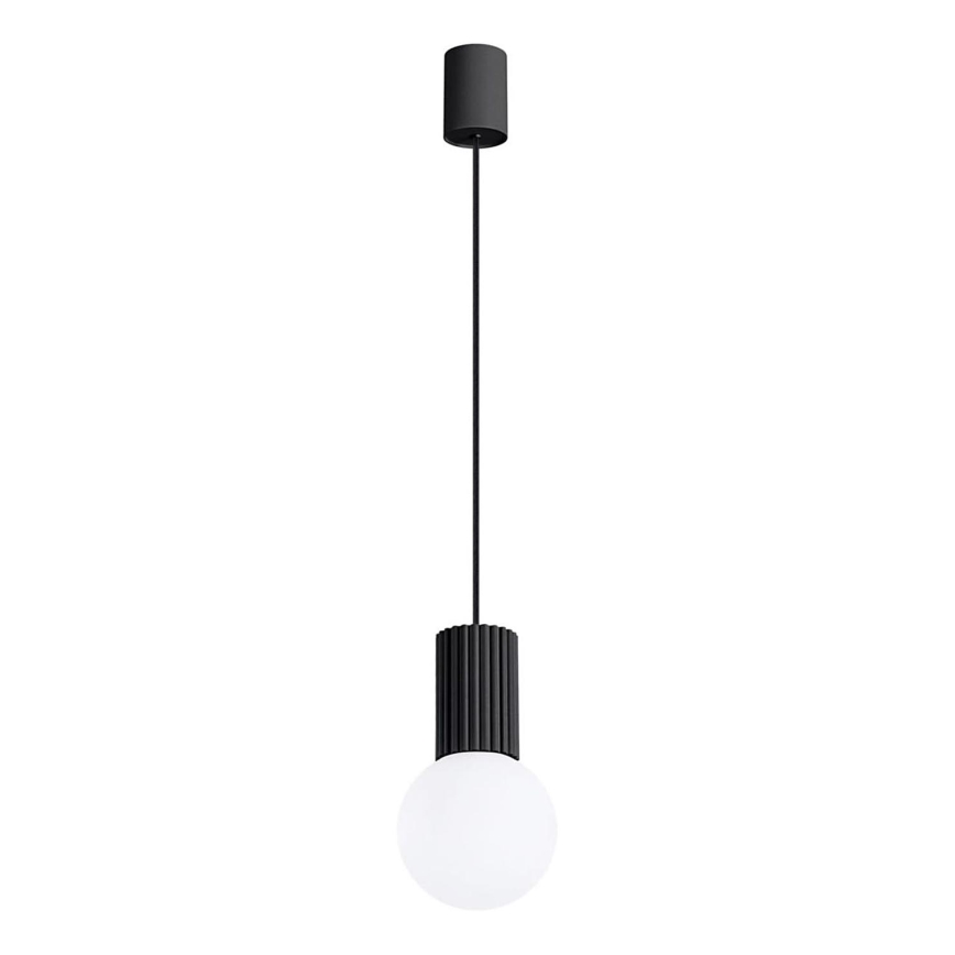 Lustr na lanku HALO 1xG9/8W/230V pr. 12 cm černá