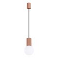 Lustr na lanku HALO 1xG9/8W/230V pr. 12 cm hnědá