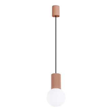 Lustr na lanku HALO 1xG9/8W/230V pr. 12 cm hnědá