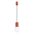 Lustr na lanku HALO 1xG9/8W/230V pr. 12 cm oranžová