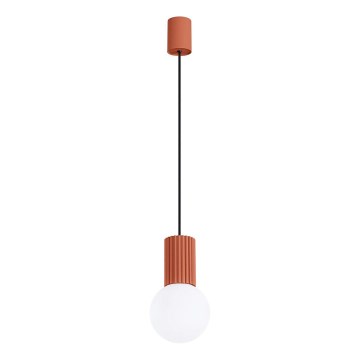 Lustr na lanku HALO 1xG9/8W/230V pr. 12 cm oranžová