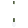 Lustr na lanku HALO 1xG9/8W/230V pr. 12 cm zelená