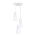 Lustr na lanku HALO 3xG9/8W/230V pr. 25 cm bílá