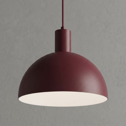 Lustr na lanku HANDA 1xE27/15W/230V burgundy