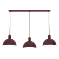Lustr na lanku HANDA 3xE27/15W/230V burgundy