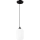 Lustr na lanku HARMA 1xE27/15W/230V pr. 14 cm bílá/černá