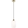 Lustr na lanku HARMA 1xE27/15W/230V pr. 14 cm bílá/zlatá