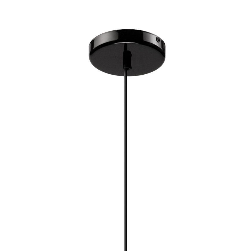 Lustr na lanku HARMA 1xE27/15W/230V pr. 30 cm bílá/černá
