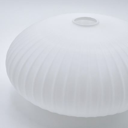 Lustr na lanku HARMA 1xE27/15W/230V pr. 30 cm bílá/zlatá