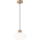 Lustr na lanku HARMONY 1xE27/15W/230V pr. 25 cm bílá/dub