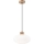 Lustr na lanku HARMONY 1xE27/15W/230V pr. 30 cm bílá/dub