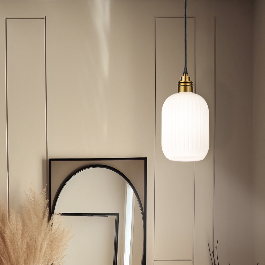 Lustr na lanku HECTOR 1xE27/15W/230V pr. 14 cm