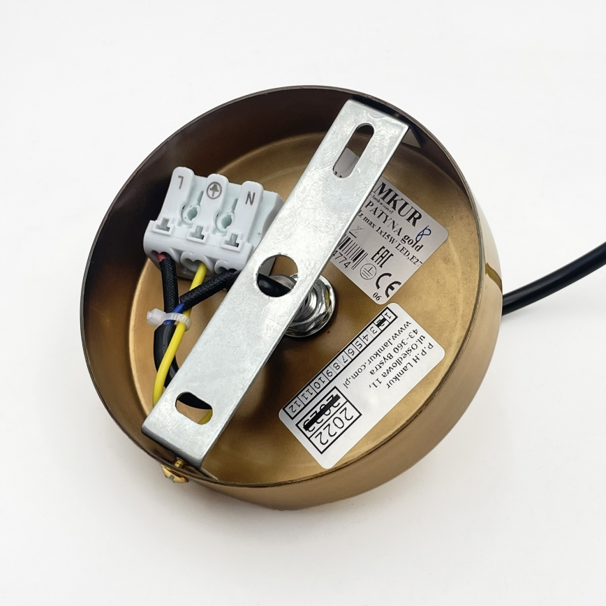 Lustr na lanku HECTOR 1xE27/15W/230V pr. 14 cm