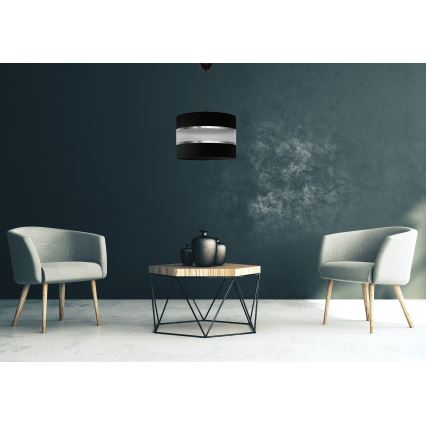 Lustr na lanku HELEN 1xE27/15W/230V černá
