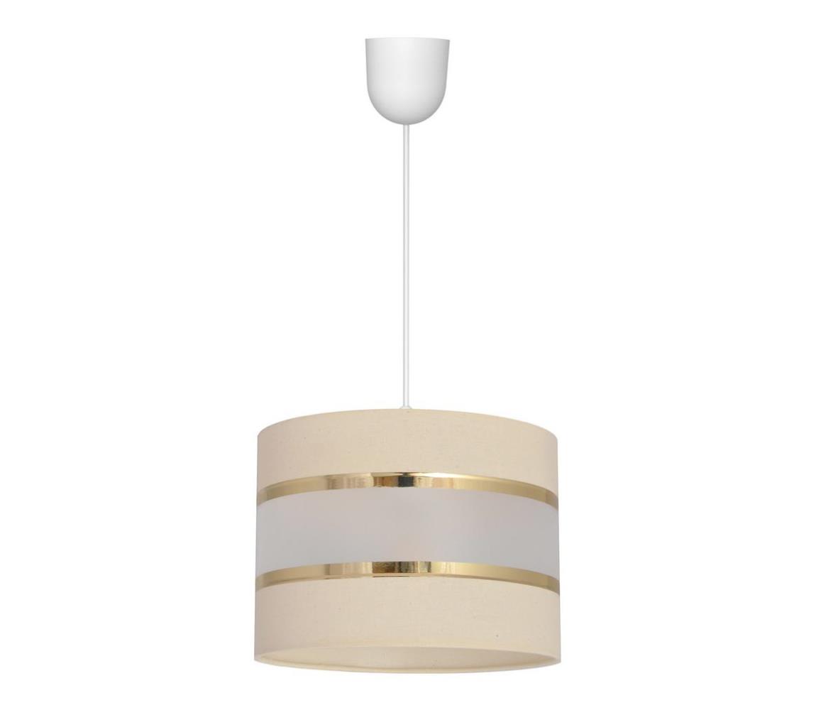 Helam Lustr na lanku HELEN 1xE27/60W/230V krémová HE1065