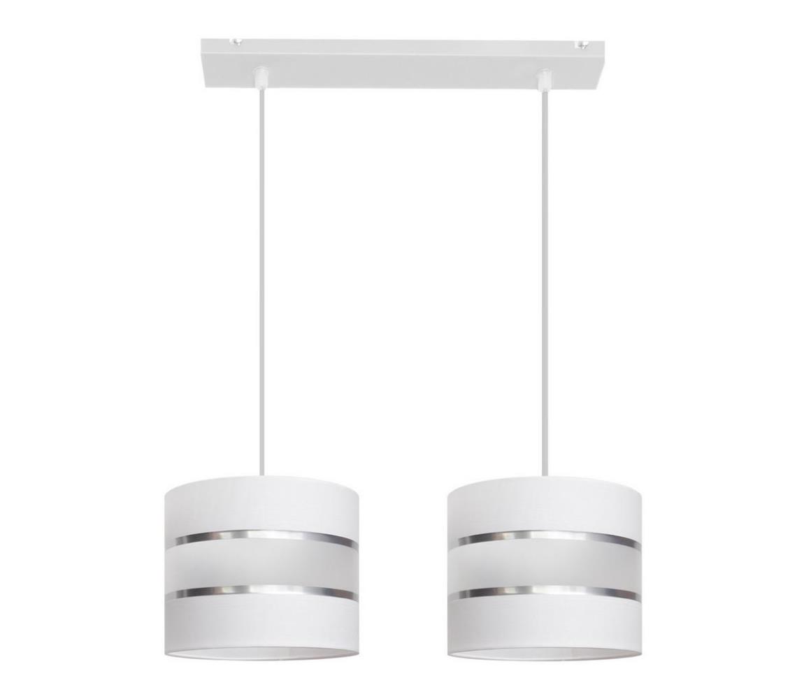 Helam Lustr na lanku HELEN 2xE27/60W/230V bílá HE1048