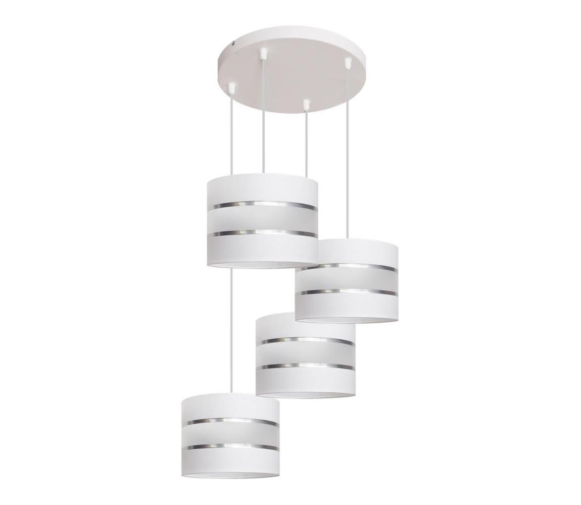 Helam Lustr na lanku HELEN 4xE27/60W/230V bílá HE1051