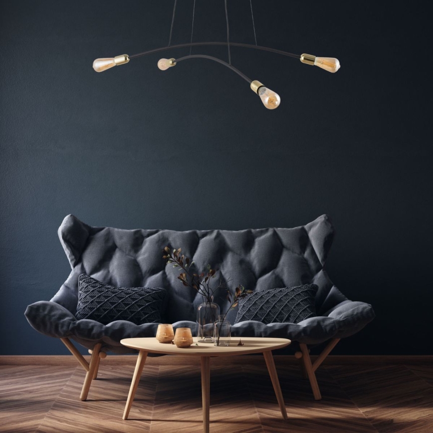 Lustr na lanku HELIX 4xE27/15W/230V