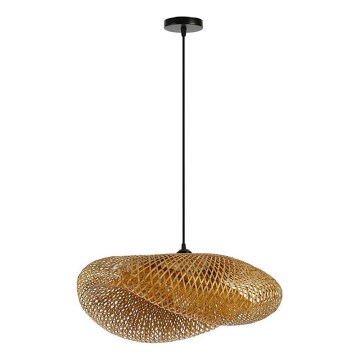 Lustr na lanku HILO 1xE27/40W/230V pr. 60 cm bambus