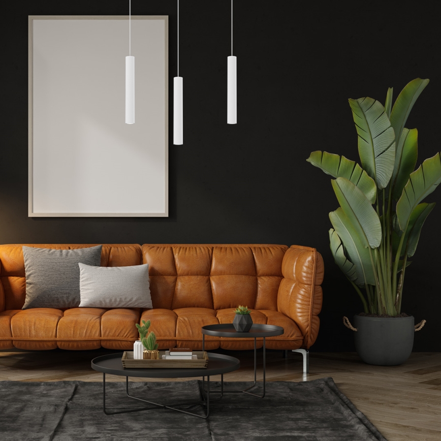 Lustr na lanku HUDSON 3xGU10/8W/230V bílá