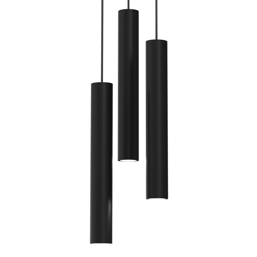 Lustr na lanku HUDSON 3xGU10/8W/230V černá