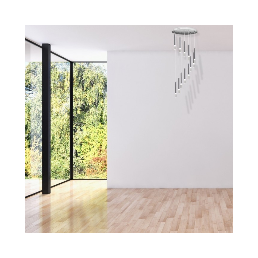 Lustr na lanku ICE 12xLED/1W/230V