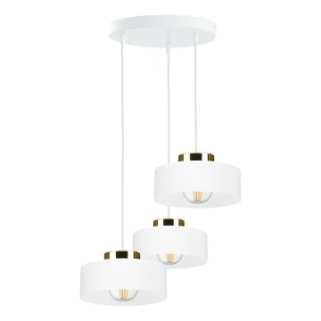 Lustr na lanku IGNIA 3xE27/60W/230V bílá