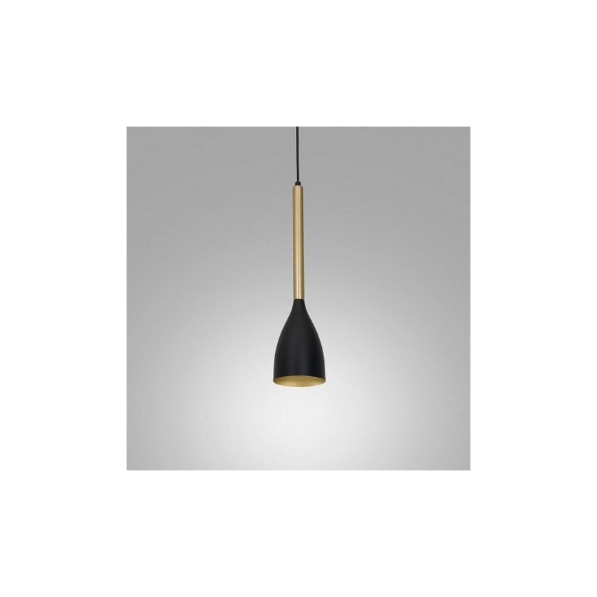 Lustr na lanku ISTAPPAR 1xE27/60W/230V černá/zlatá