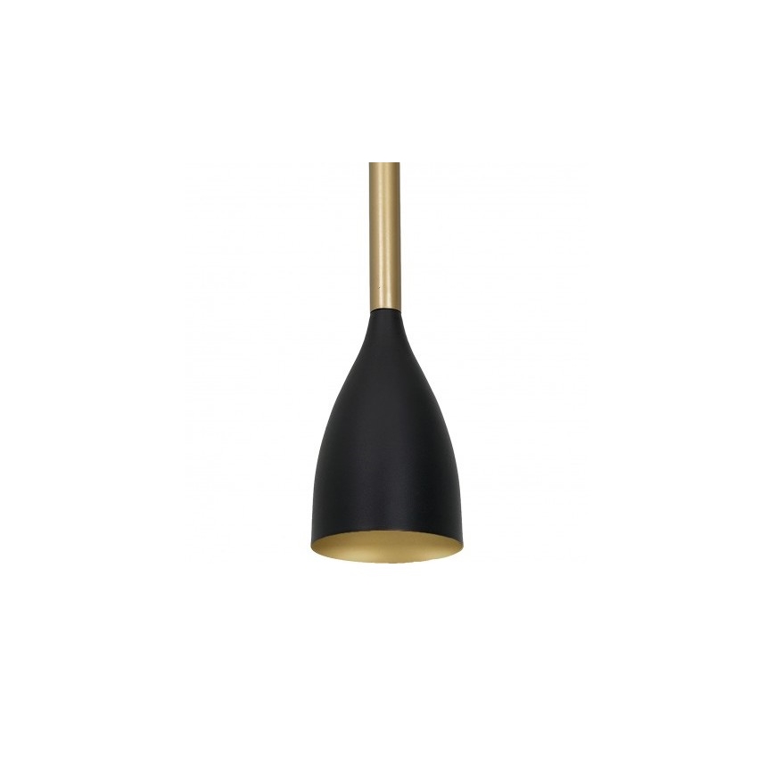 Lustr na lanku ISTAPPAR 1xE27/60W/230V černá/zlatá