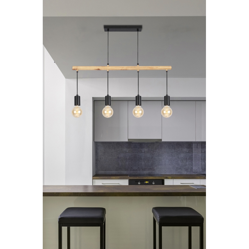 Lustr na lanku IZZY 4xE27/60W/230V