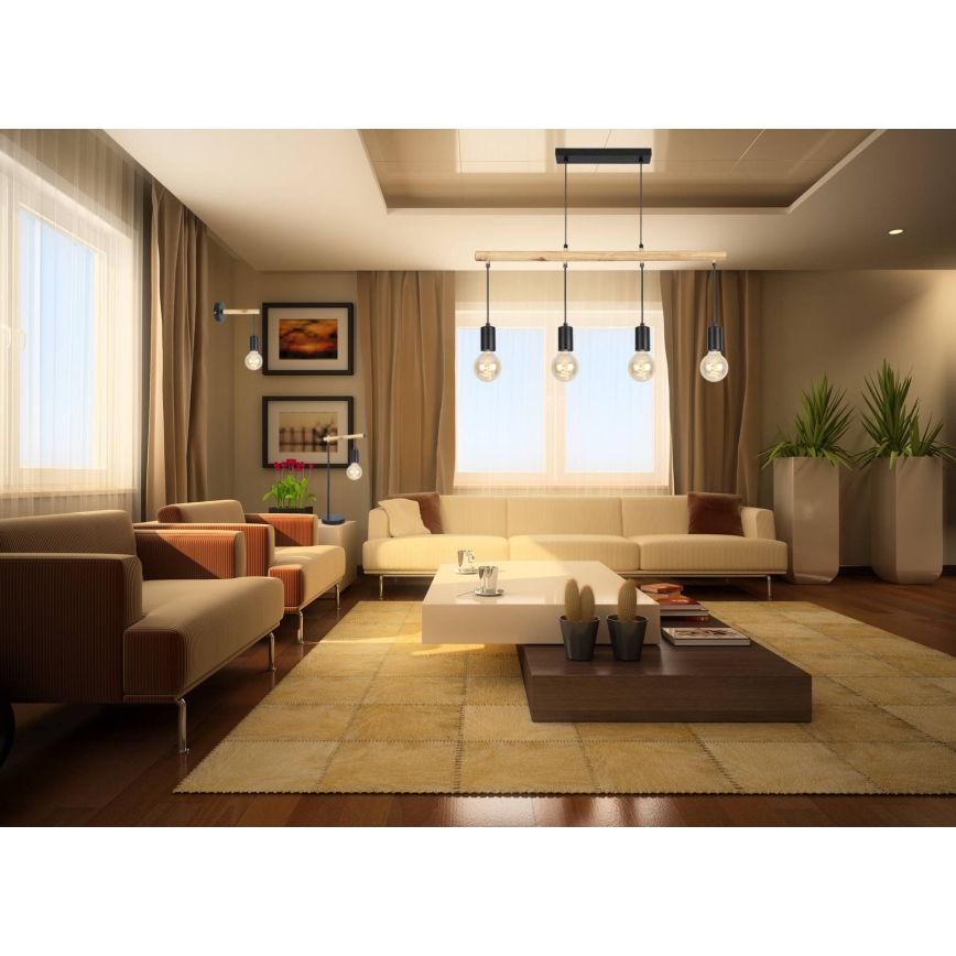 Lustr na lanku IZZY 4xE27/60W/230V