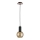 Lustr na lanku JANTAR WOOD 1xE27/60W/230V